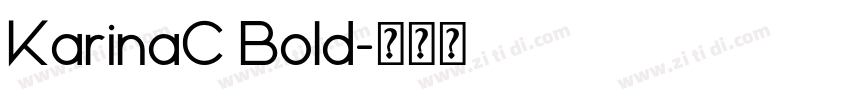 KarinaC Bold字体转换